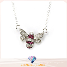 Wholesale Fashion Jewelry Bee Pattern Necklace 925 CZ Sliver jewelry Necklace (N6564)